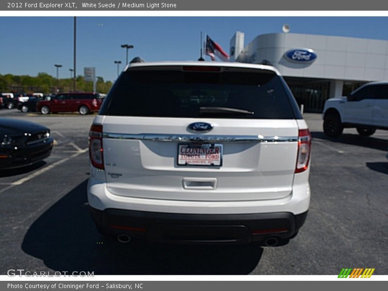 White Suede / Medium Light Stone 2012 Ford Explorer XLT