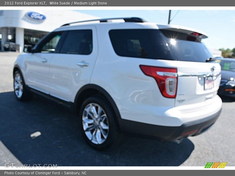 White Suede / Medium Light Stone 2012 Ford Explorer XLT