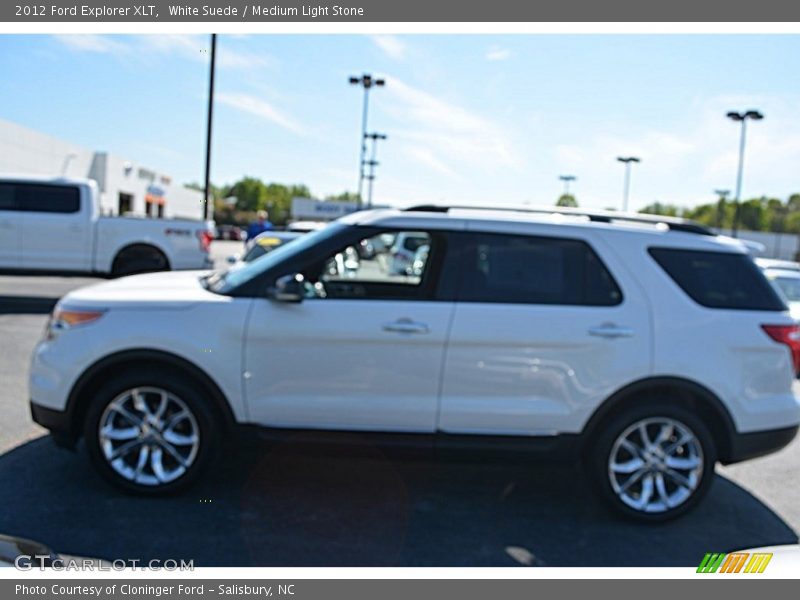 White Suede / Medium Light Stone 2012 Ford Explorer XLT
