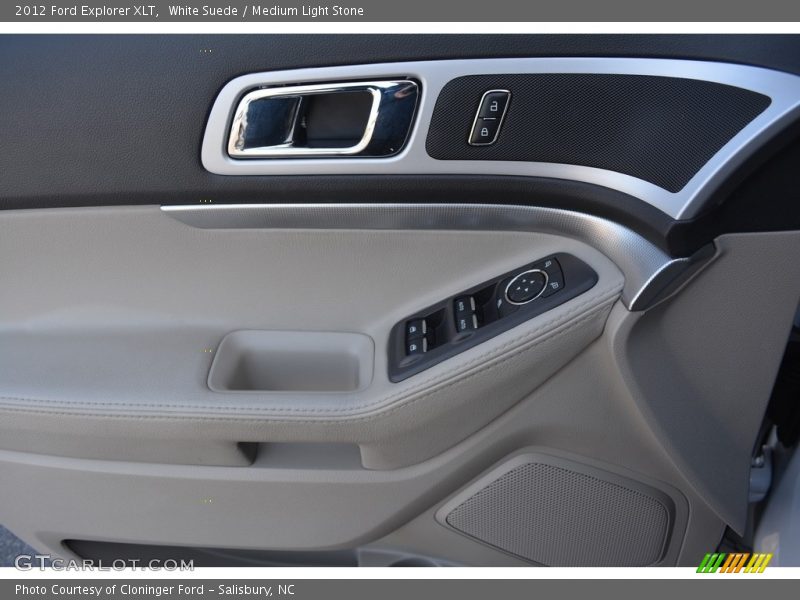 White Suede / Medium Light Stone 2012 Ford Explorer XLT