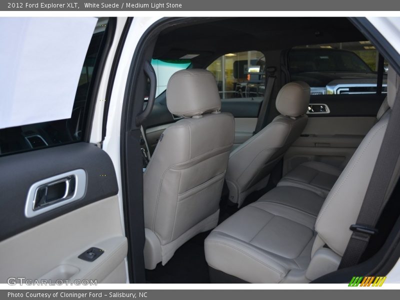 White Suede / Medium Light Stone 2012 Ford Explorer XLT