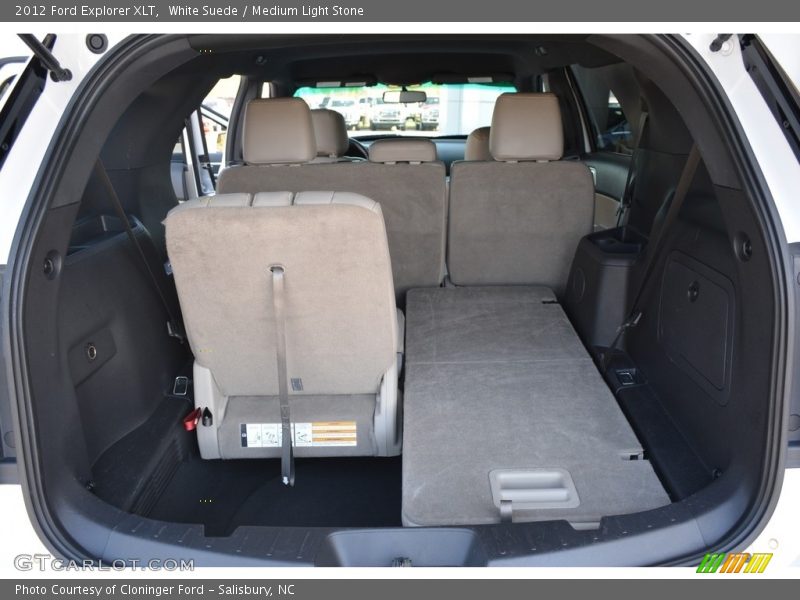 White Suede / Medium Light Stone 2012 Ford Explorer XLT