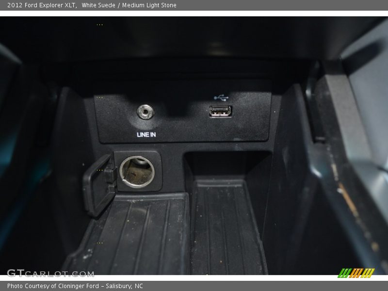 White Suede / Medium Light Stone 2012 Ford Explorer XLT