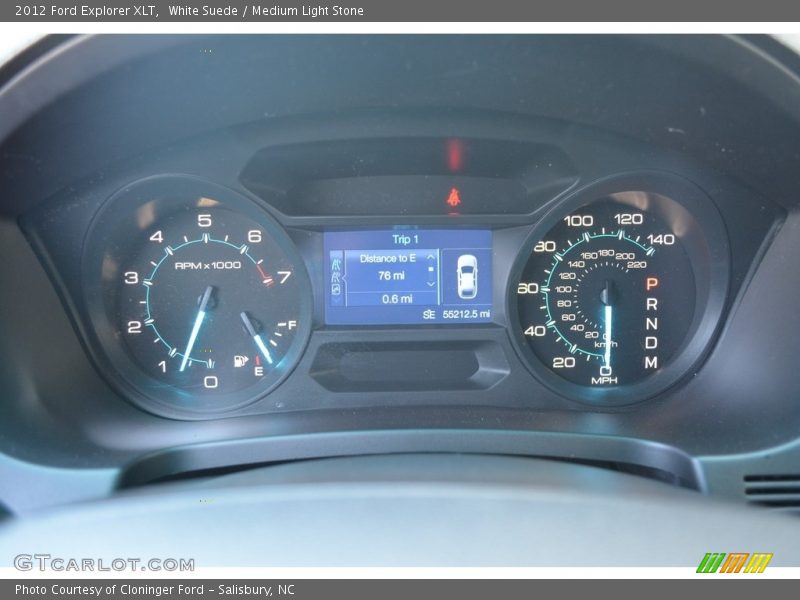 White Suede / Medium Light Stone 2012 Ford Explorer XLT