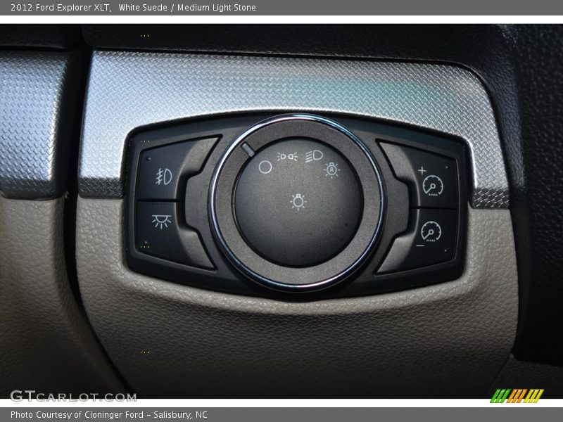 White Suede / Medium Light Stone 2012 Ford Explorer XLT