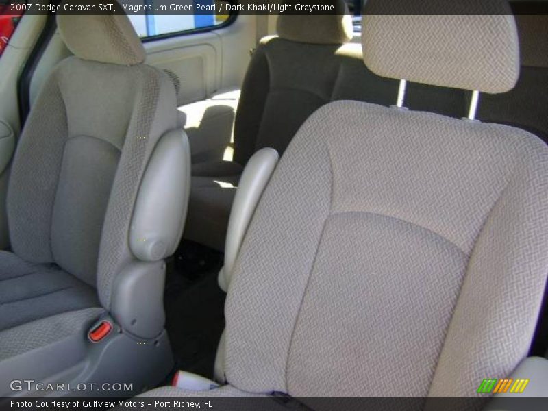 Magnesium Green Pearl / Dark Khaki/Light Graystone 2007 Dodge Caravan SXT