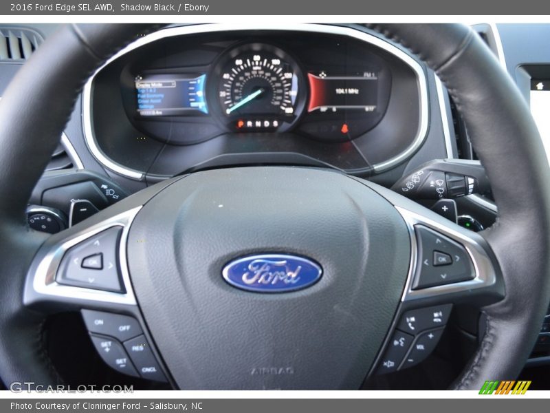 Shadow Black / Ebony 2016 Ford Edge SEL AWD