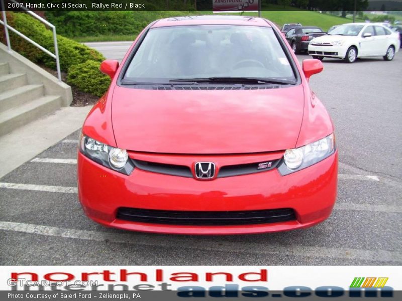 Rallye Red / Black 2007 Honda Civic Si Sedan