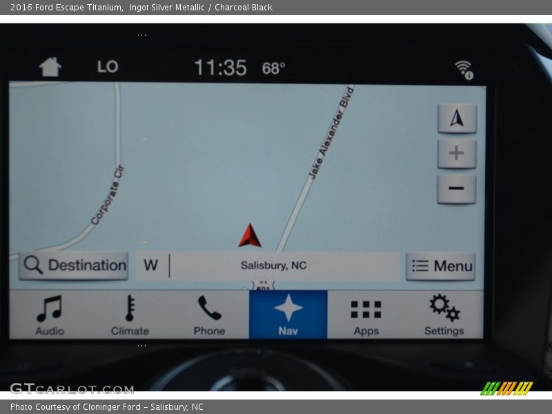 Ingot Silver Metallic / Charcoal Black 2016 Ford Escape Titanium