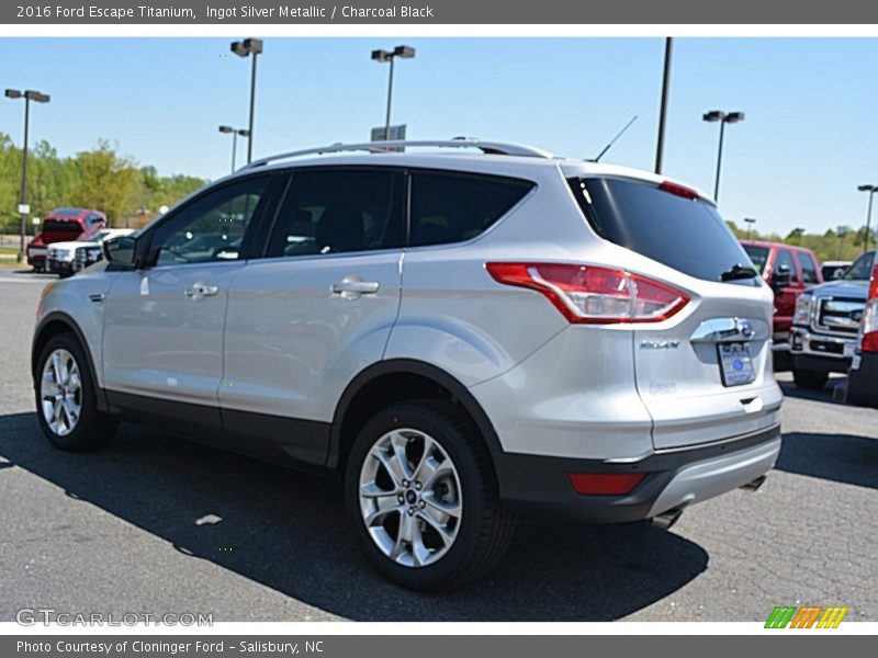 Ingot Silver Metallic / Charcoal Black 2016 Ford Escape Titanium