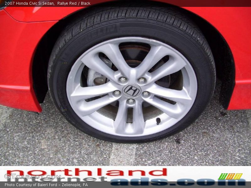 Rallye Red / Black 2007 Honda Civic Si Sedan