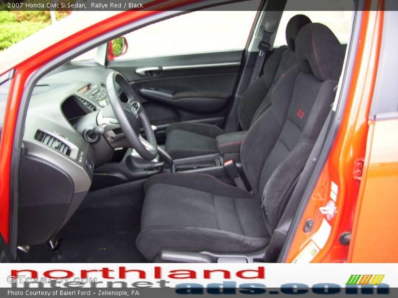 Rallye Red / Black 2007 Honda Civic Si Sedan