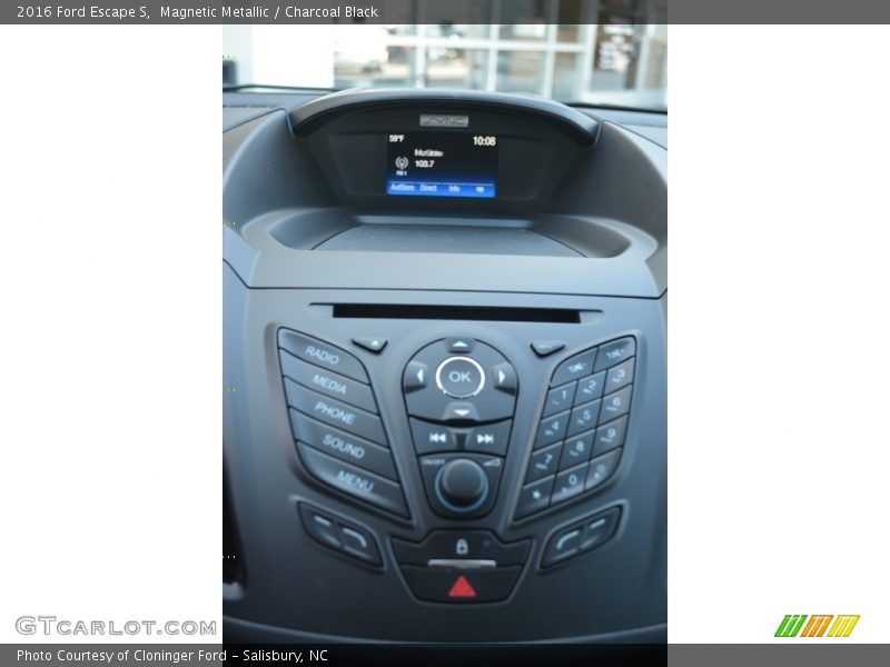 Magnetic Metallic / Charcoal Black 2016 Ford Escape S