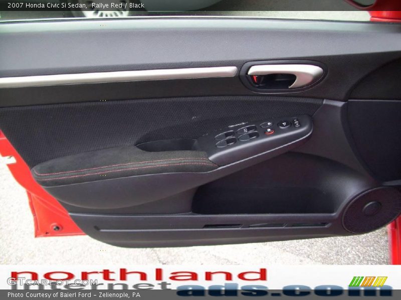 Rallye Red / Black 2007 Honda Civic Si Sedan