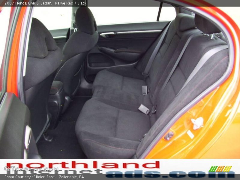 Rallye Red / Black 2007 Honda Civic Si Sedan