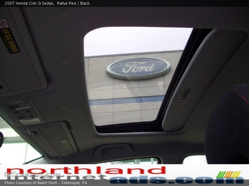 Rallye Red / Black 2007 Honda Civic Si Sedan