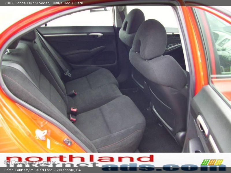 Rallye Red / Black 2007 Honda Civic Si Sedan