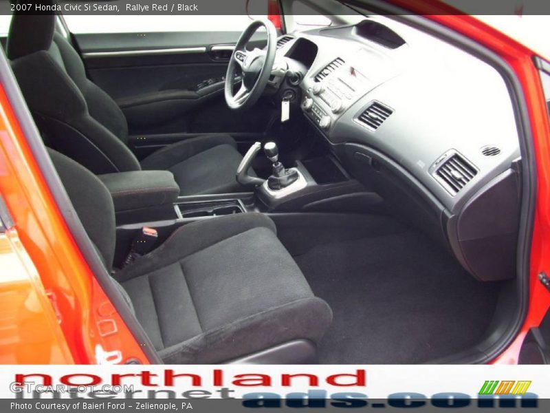 Rallye Red / Black 2007 Honda Civic Si Sedan