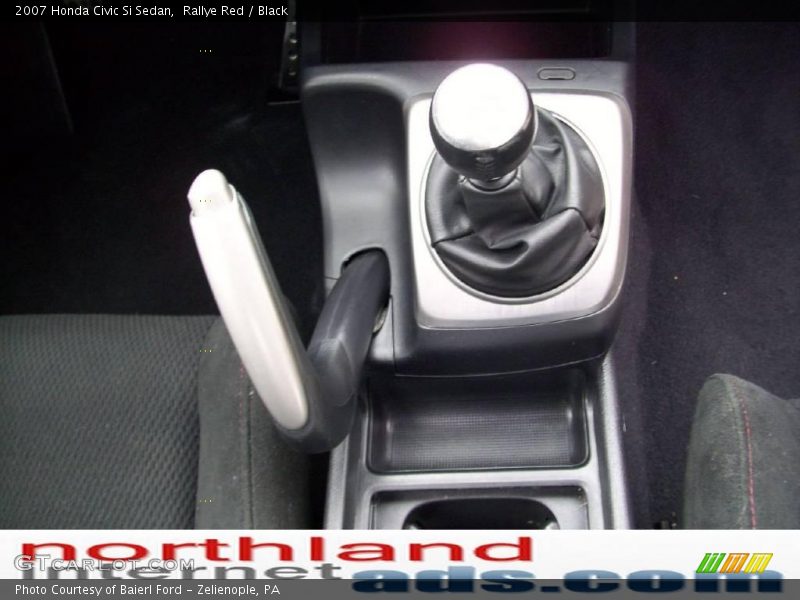 Rallye Red / Black 2007 Honda Civic Si Sedan