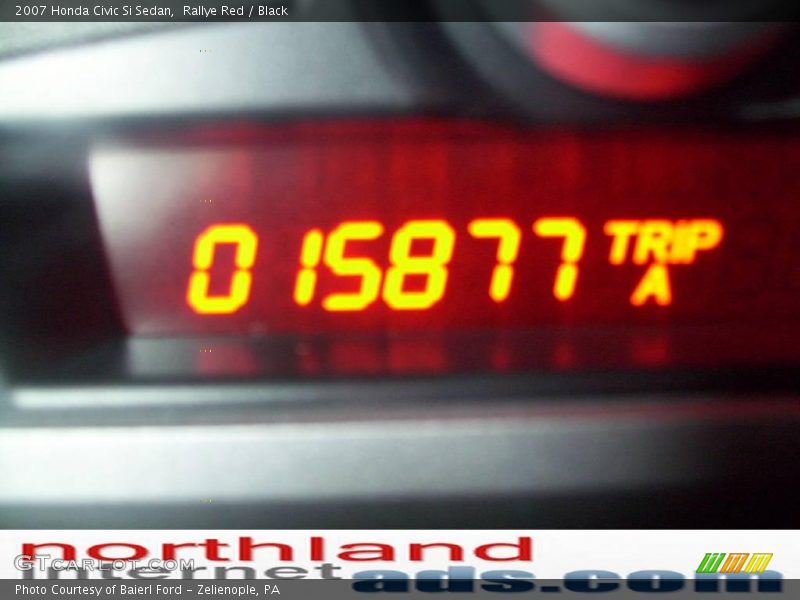 Rallye Red / Black 2007 Honda Civic Si Sedan