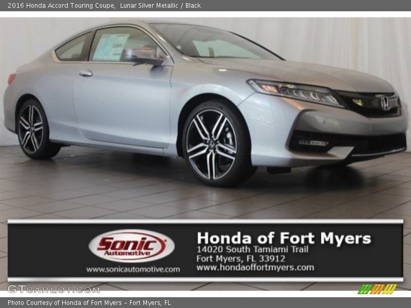 Lunar Silver Metallic / Black 2016 Honda Accord Touring Coupe