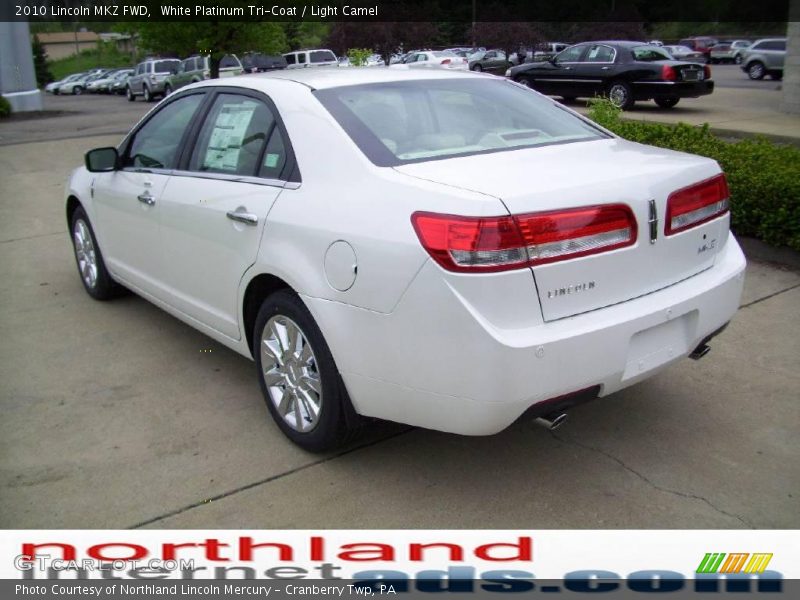 White Platinum Tri-Coat / Light Camel 2010 Lincoln MKZ FWD