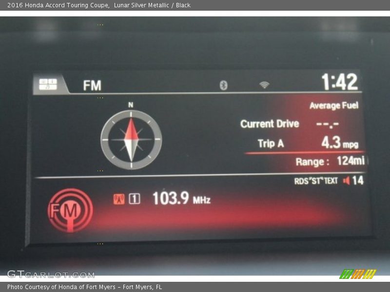 Lunar Silver Metallic / Black 2016 Honda Accord Touring Coupe