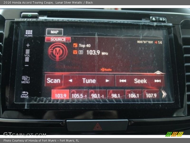 Lunar Silver Metallic / Black 2016 Honda Accord Touring Coupe