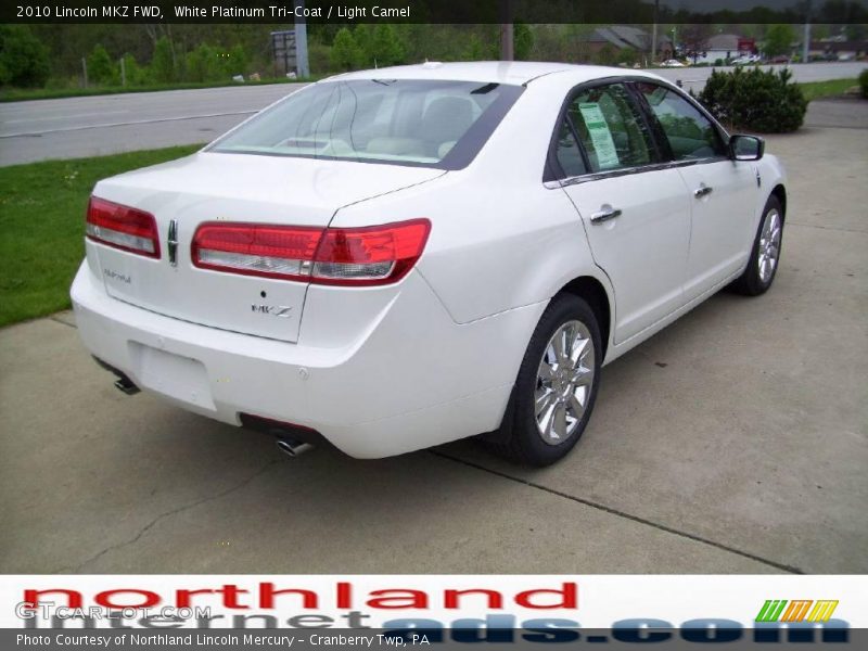 White Platinum Tri-Coat / Light Camel 2010 Lincoln MKZ FWD