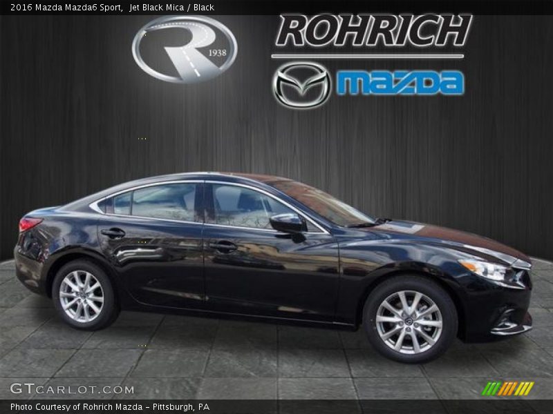 Jet Black Mica / Black 2016 Mazda Mazda6 Sport