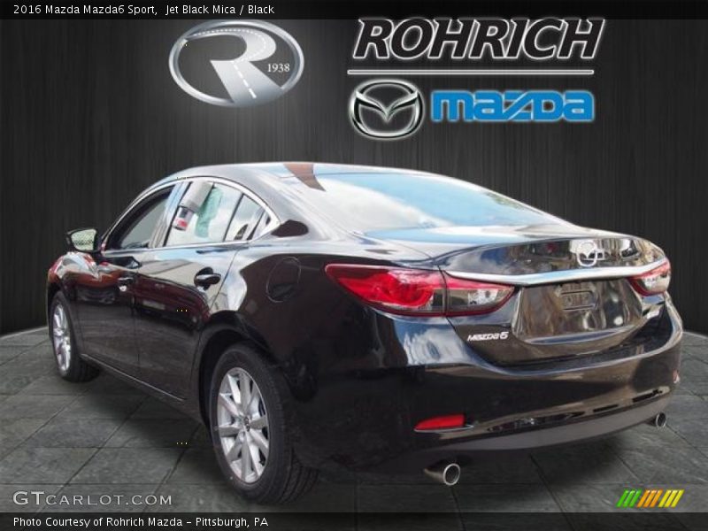 Jet Black Mica / Black 2016 Mazda Mazda6 Sport