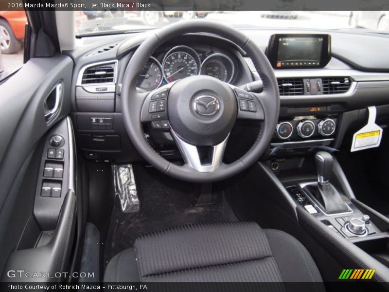 Jet Black Mica / Black 2016 Mazda Mazda6 Sport