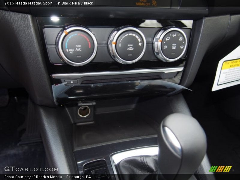 Jet Black Mica / Black 2016 Mazda Mazda6 Sport