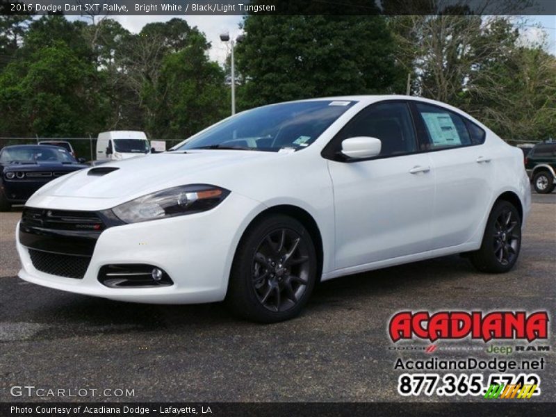 Bright White / Black/Light Tungsten 2016 Dodge Dart SXT Rallye