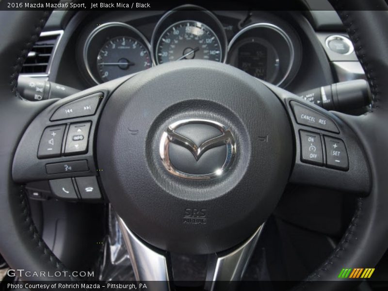 Jet Black Mica / Black 2016 Mazda Mazda6 Sport