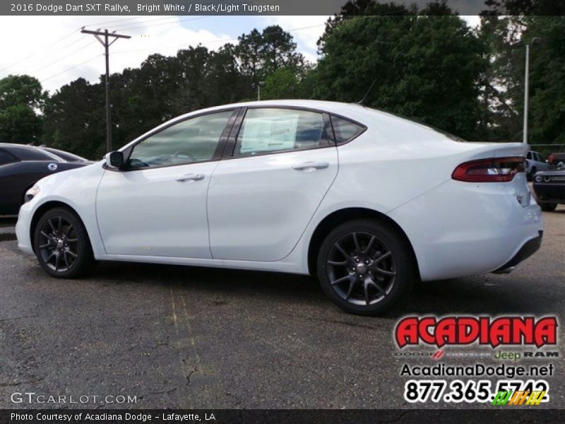 Bright White / Black/Light Tungsten 2016 Dodge Dart SXT Rallye