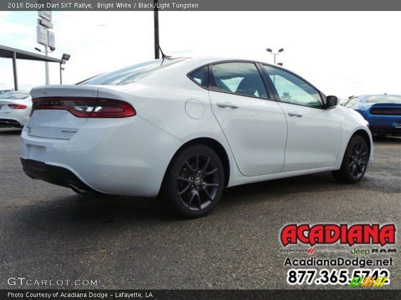 Bright White / Black/Light Tungsten 2016 Dodge Dart SXT Rallye