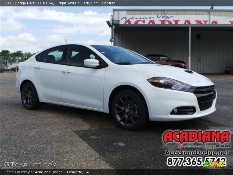 Bright White / Black/Light Tungsten 2016 Dodge Dart SXT Rallye