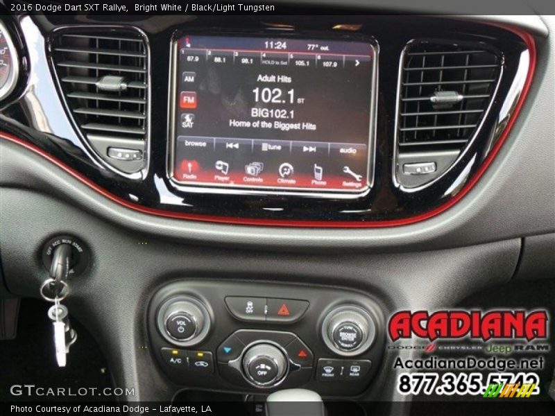 Bright White / Black/Light Tungsten 2016 Dodge Dart SXT Rallye