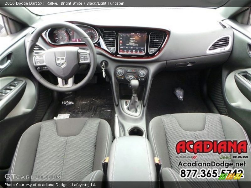 Bright White / Black/Light Tungsten 2016 Dodge Dart SXT Rallye