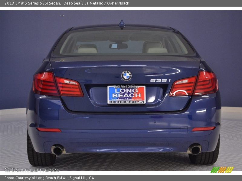 Deep Sea Blue Metallic / Oyster/Black 2013 BMW 5 Series 535i Sedan