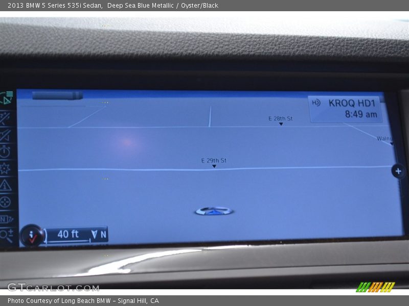 Deep Sea Blue Metallic / Oyster/Black 2013 BMW 5 Series 535i Sedan