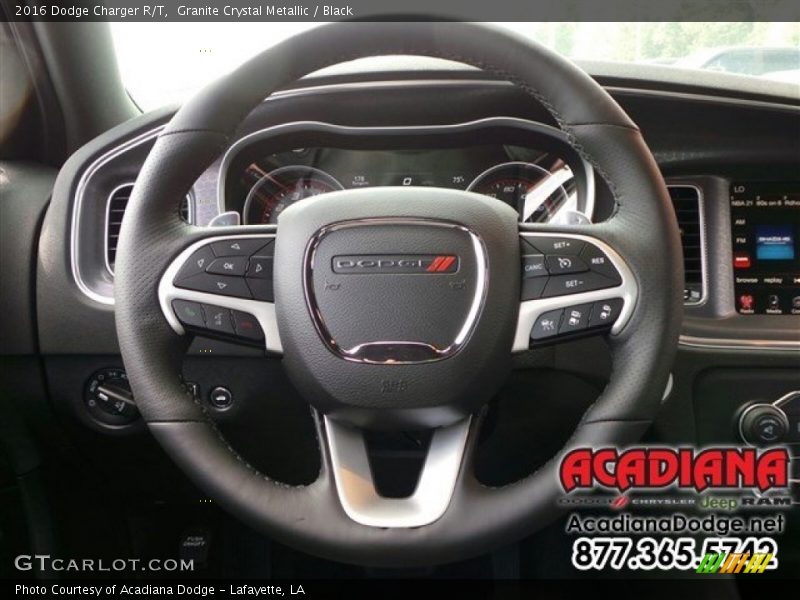 Granite Crystal Metallic / Black 2016 Dodge Charger R/T