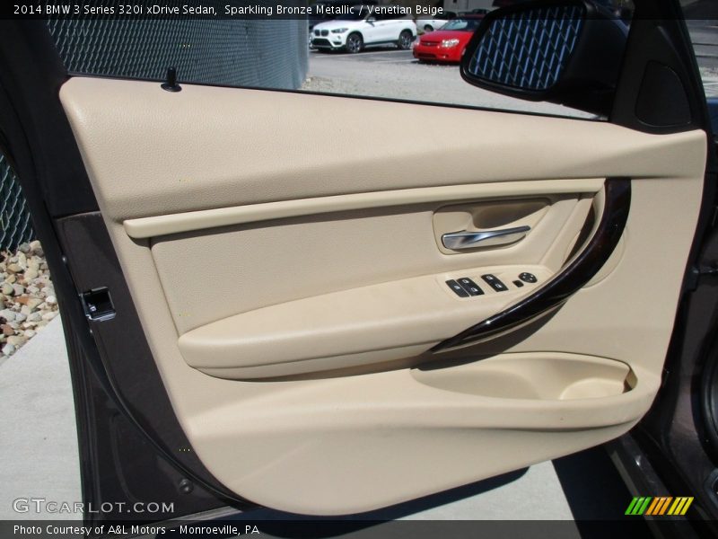 Sparkling Bronze Metallic / Venetian Beige 2014 BMW 3 Series 320i xDrive Sedan
