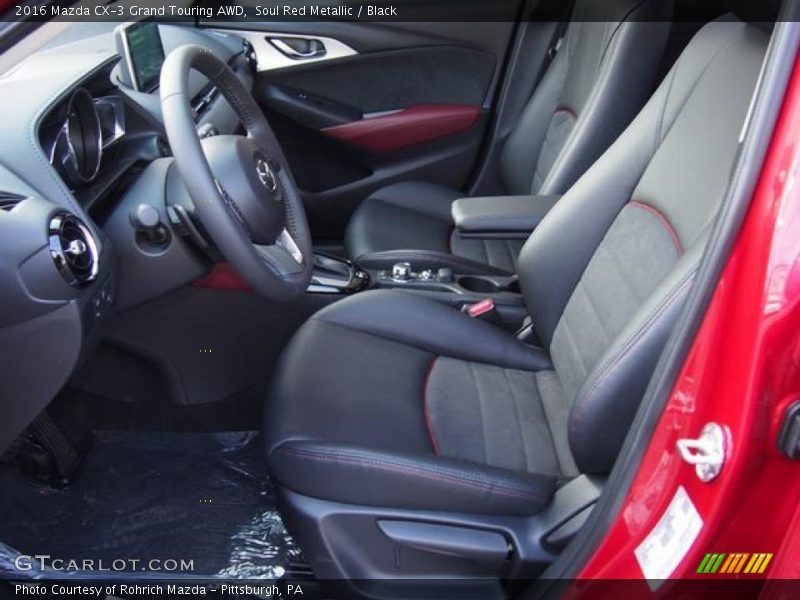 Soul Red Metallic / Black 2016 Mazda CX-3 Grand Touring AWD