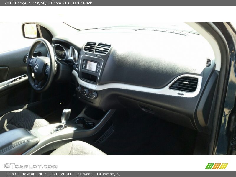 Fathom Blue Pearl / Black 2015 Dodge Journey SE