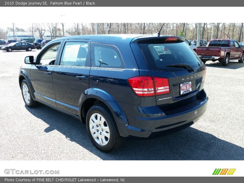 Fathom Blue Pearl / Black 2015 Dodge Journey SE