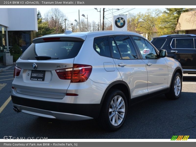 Titanium Silver Metallic / Black 2014 BMW X3 xDrive28i