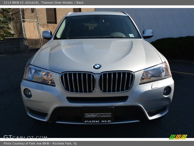 Titanium Silver Metallic / Black 2014 BMW X3 xDrive28i