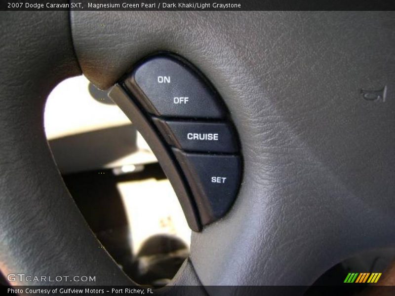 Magnesium Green Pearl / Dark Khaki/Light Graystone 2007 Dodge Caravan SXT